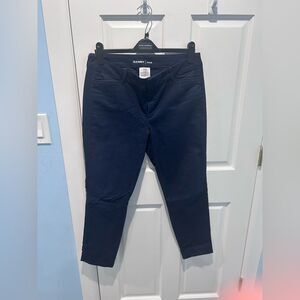 Old Navy Pixie Chino Pants, Women's Navy Blue Size 10